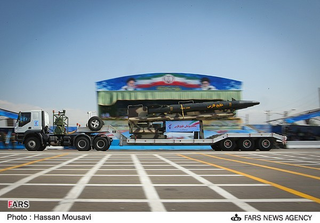 Illustration for article titled Iran Is Building A Gigantic Mock-Up Of A U.S. Aircraft Carrier
